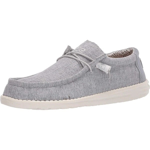 Hey Dude Wally Chambray Grey Men's 
